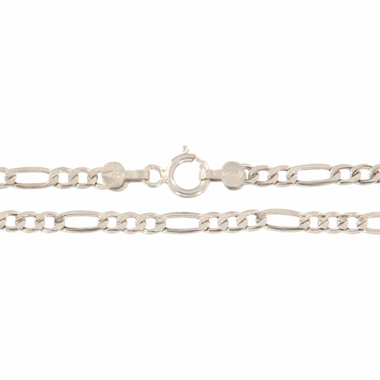 18ct gold White figaro chain