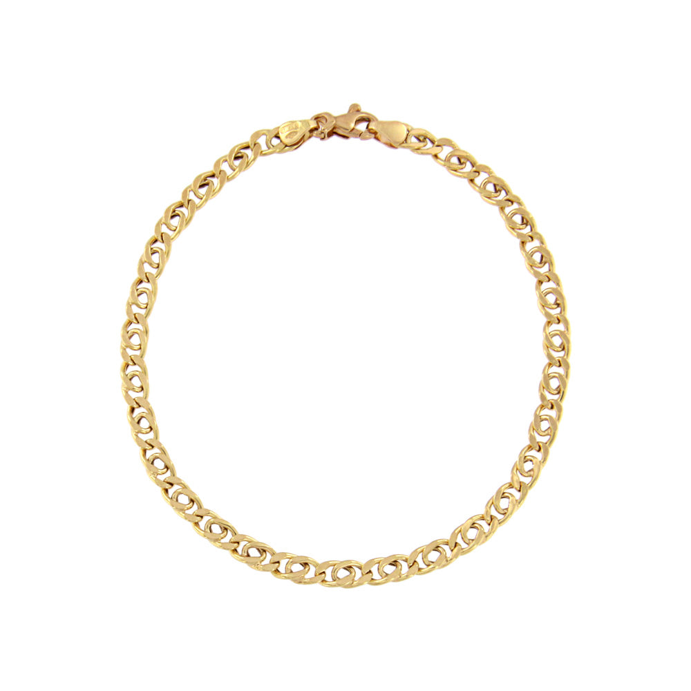 18ct gold Tiger eye bracelet