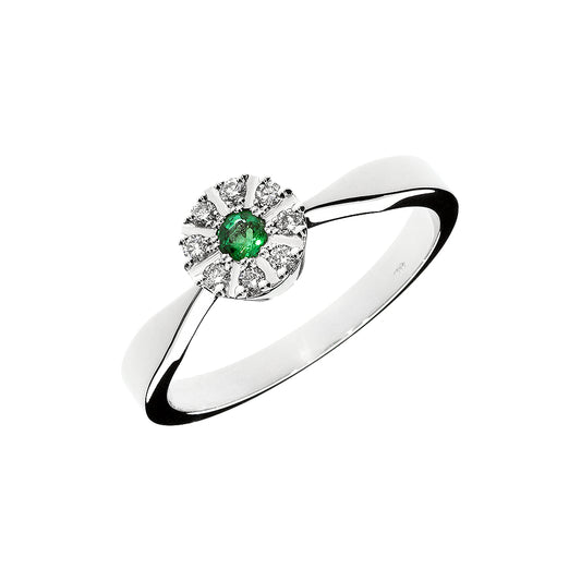 14ct gold ring emerald