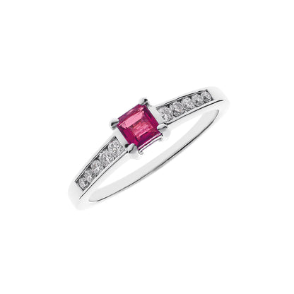 14ct gold ring red stone