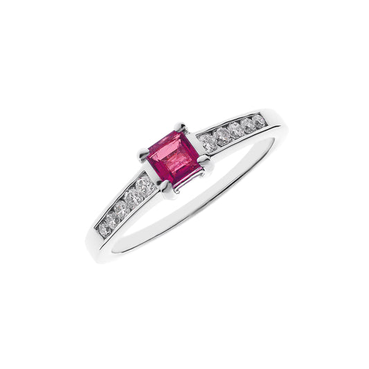 14ct gold ring red stone