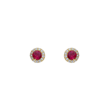 14ct gold Circones stud earrings