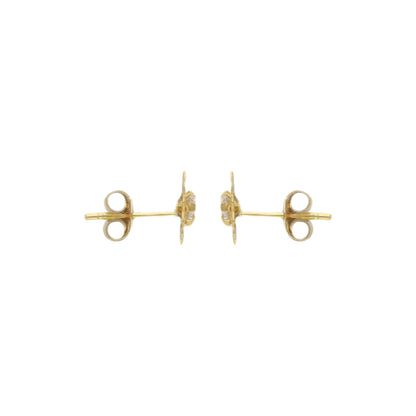 14ct gold Flower stud earrings