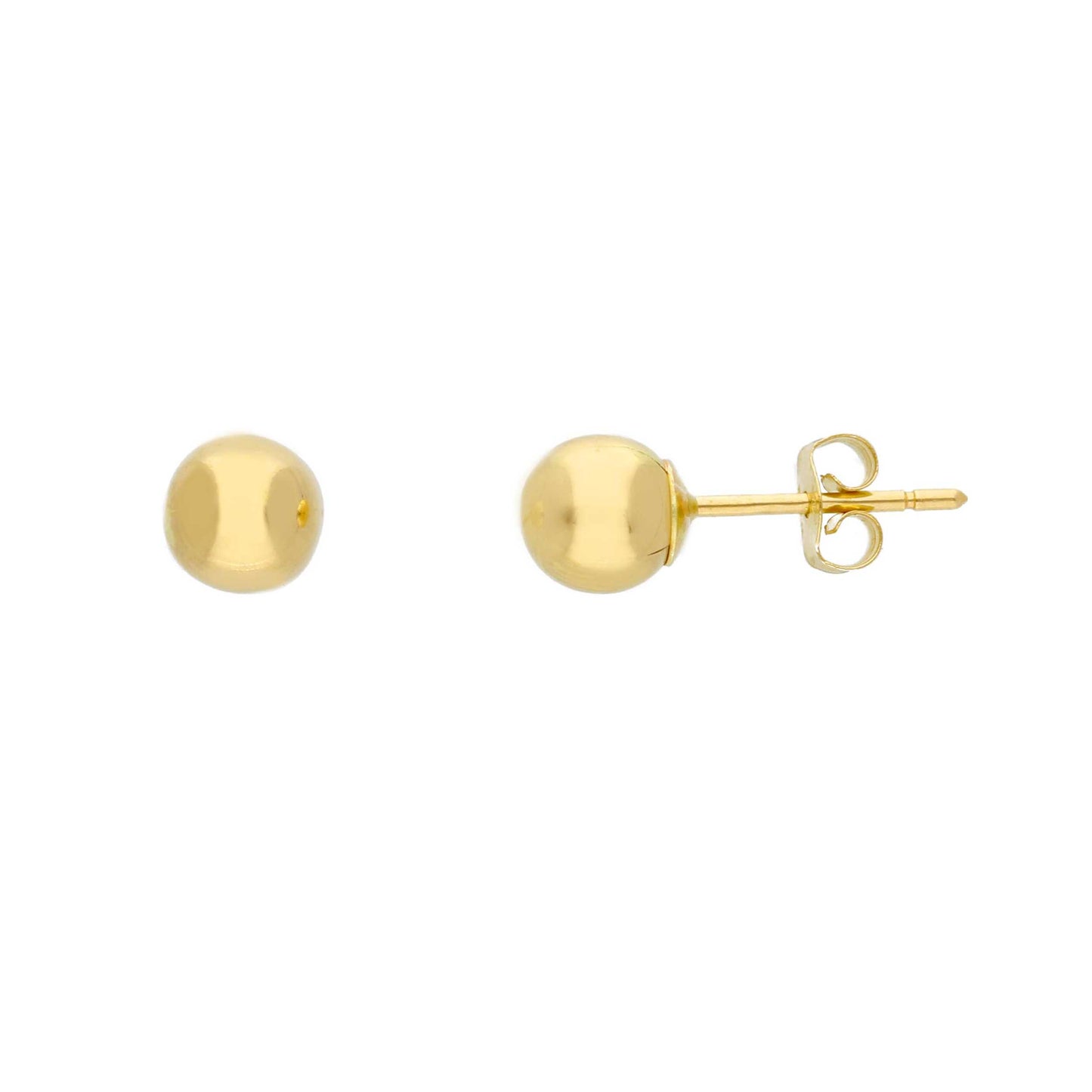 Pendientes de tuerca de oro de 14 quilates
