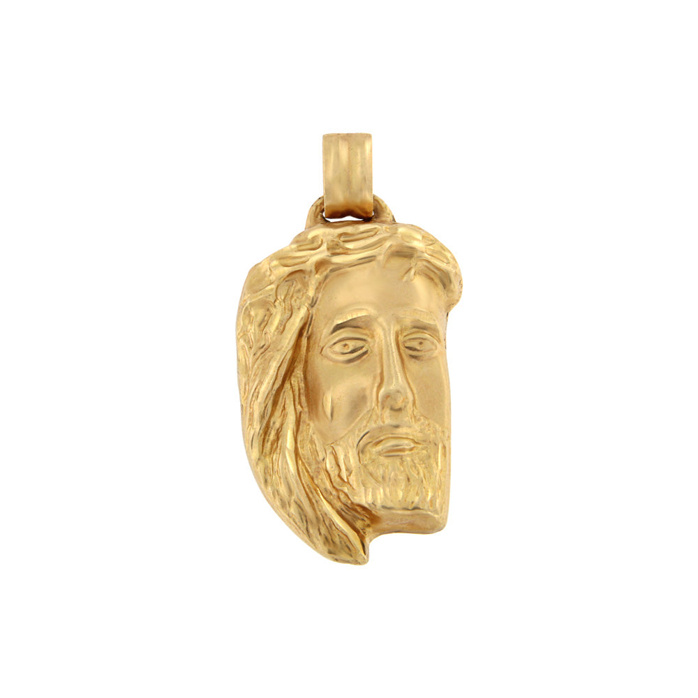 18ct gold Face Christ pendant