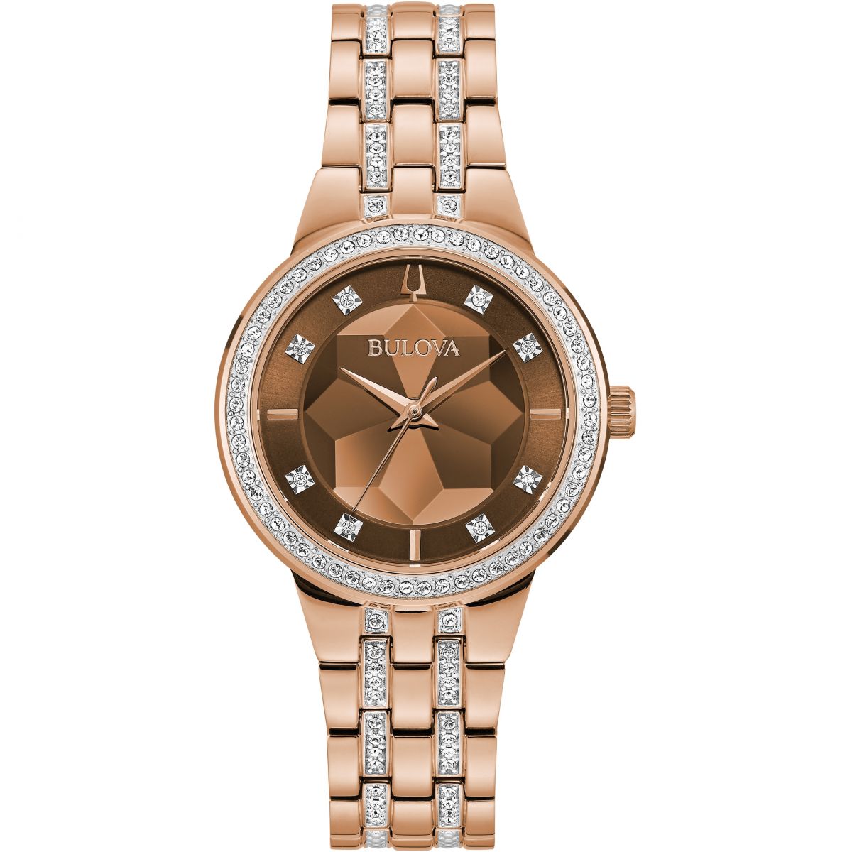 Bulova Ladies Crystal RG Case