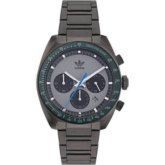 Adidas Gents Stainless Steel Gunmetal Case