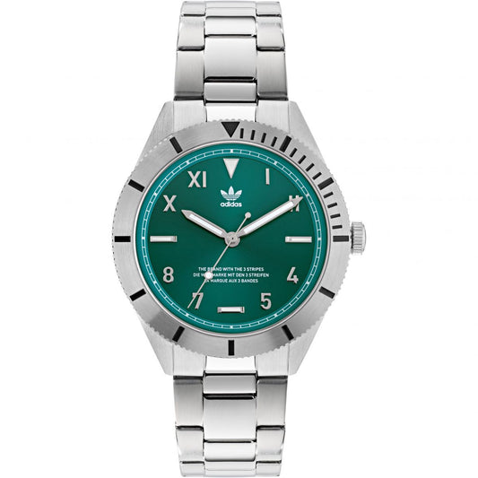 Adidas Gents  Stainless Steel Case Green Dial