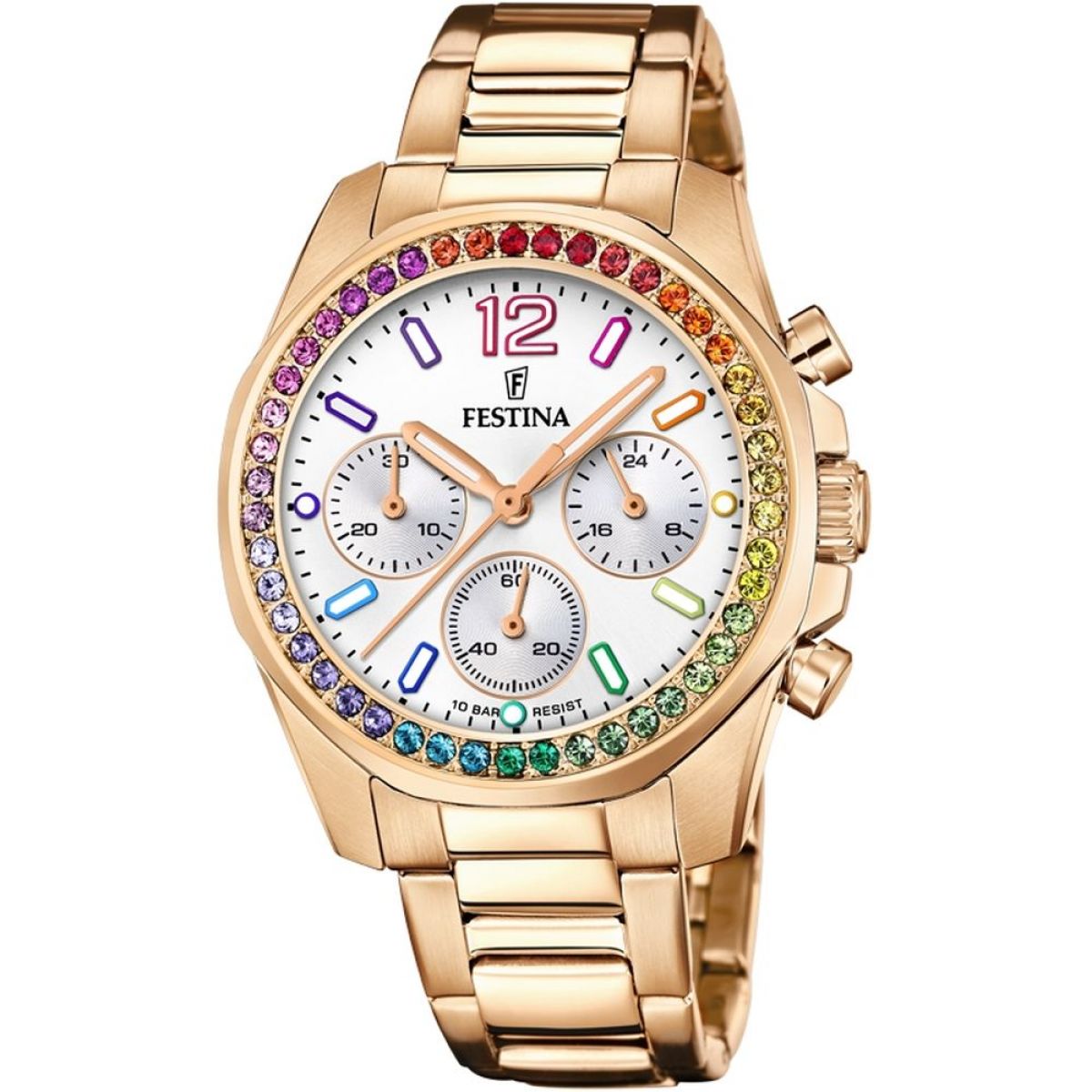 Festina Ladies Rose steel chrono