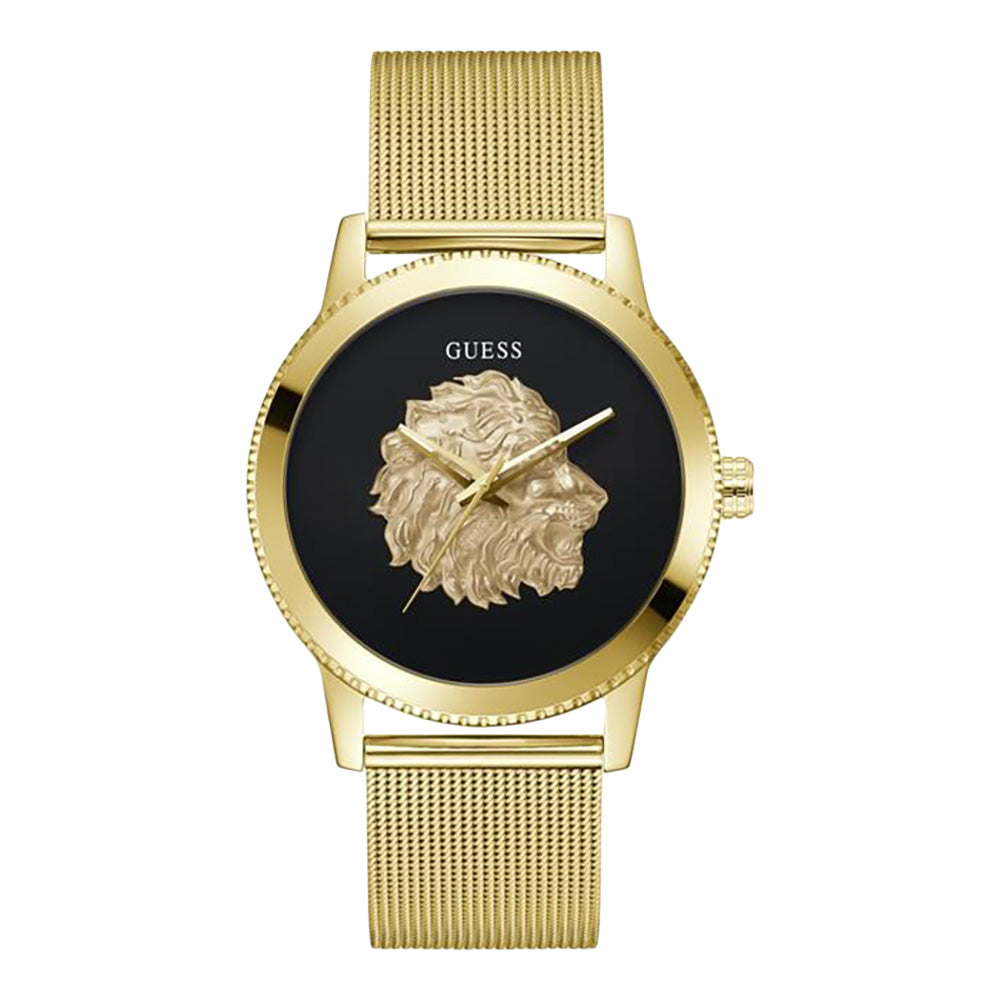 GUESS MONARCH GENTS C/GOLD TONE SS