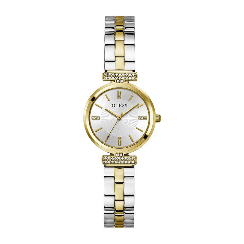 Guess Array Ladies yellow Silver Tone