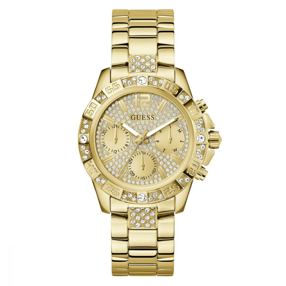 Guess Majesty Ladies gold tone watch