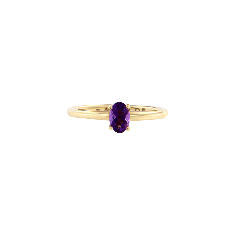 18ct gold Amethyst ring