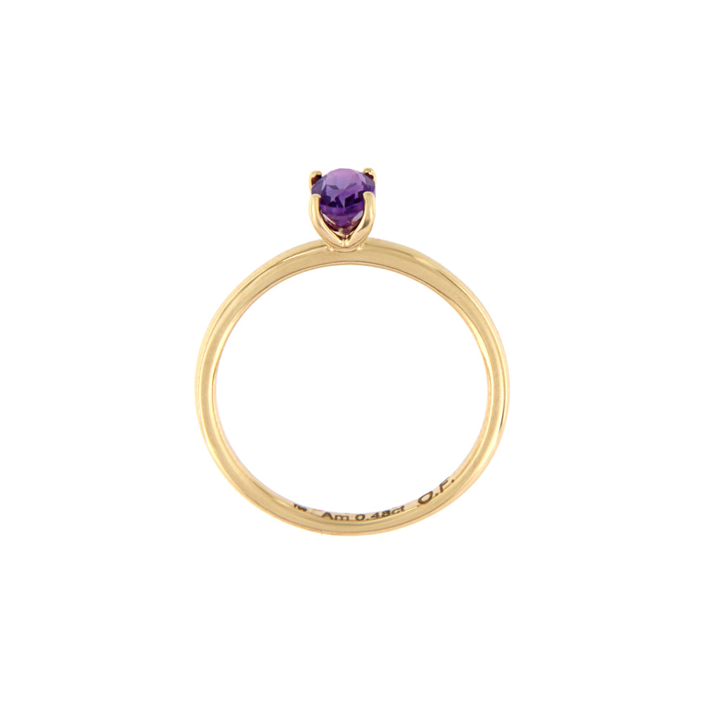 18ct gold Amethyst ring