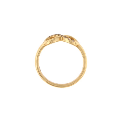 18ct gold Infinity ring stones
