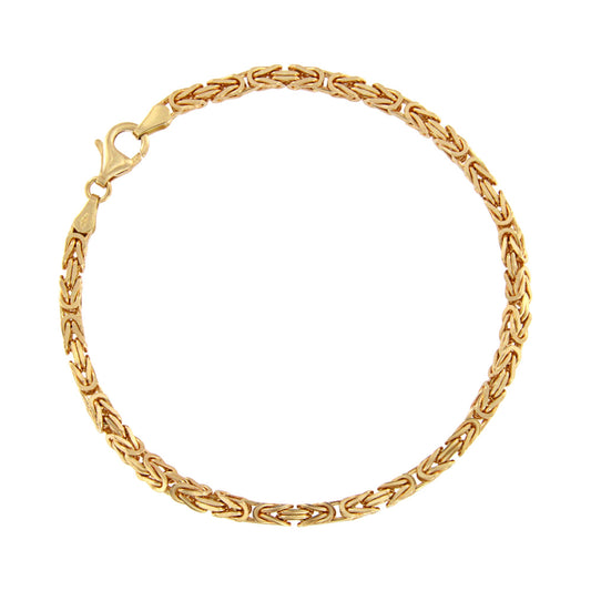 18ct gold Byzantine bracelet