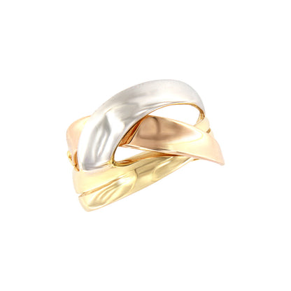 18ct gold Tricolour ring