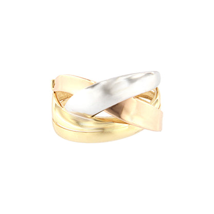 18ct gold Tricolour ring