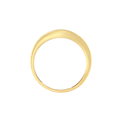 18ct gold Tricolor white stone ring