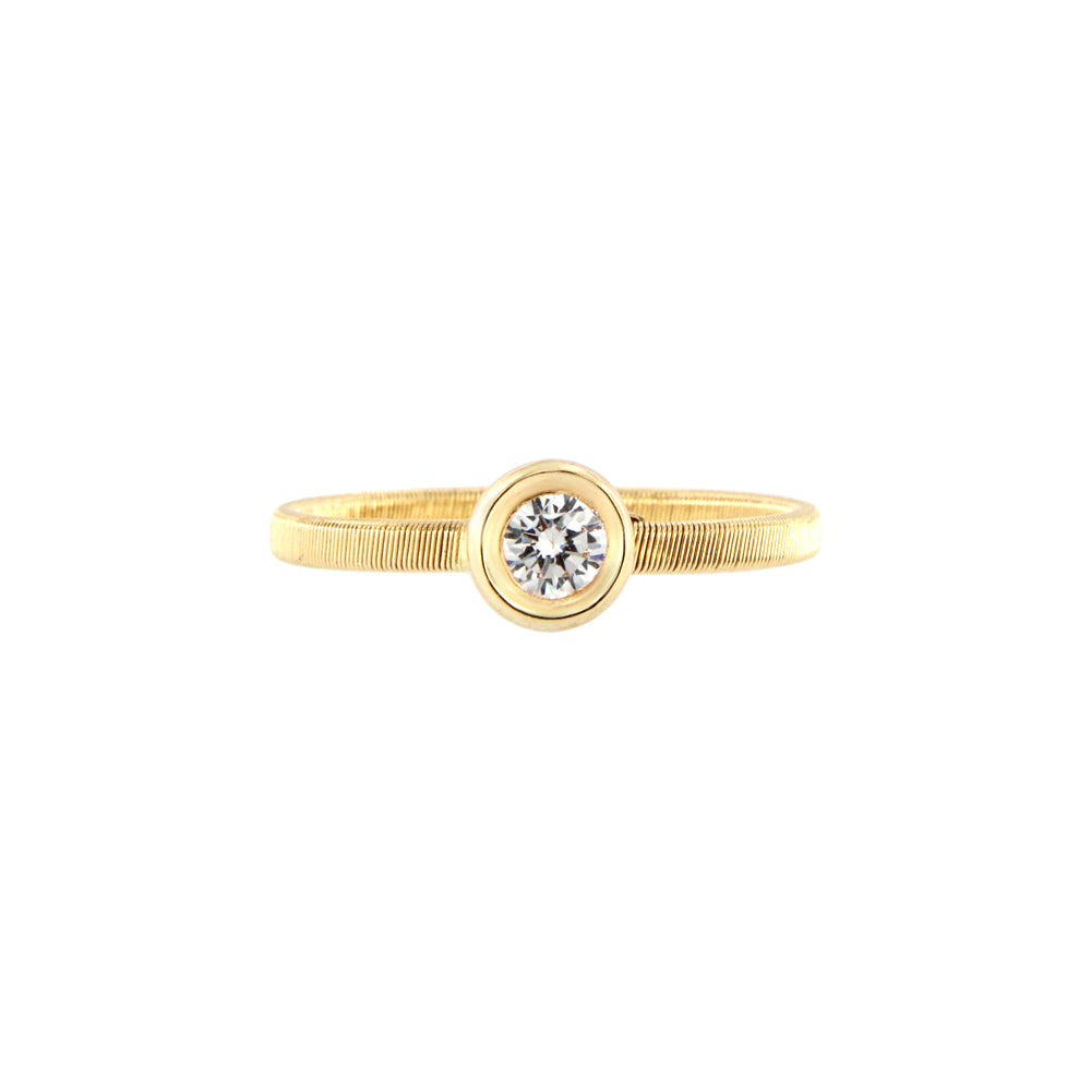 18ct gold White stone ring