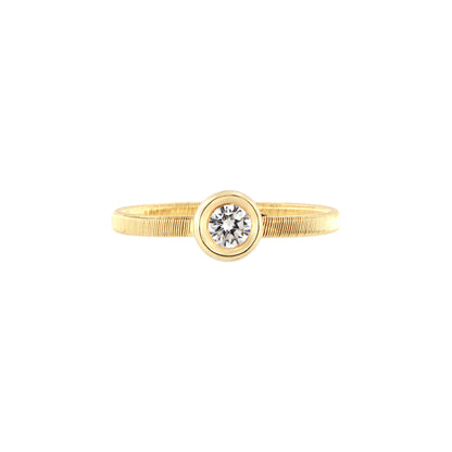 18ct gold White stone ring