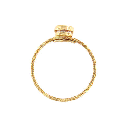 18ct gold White stone ring