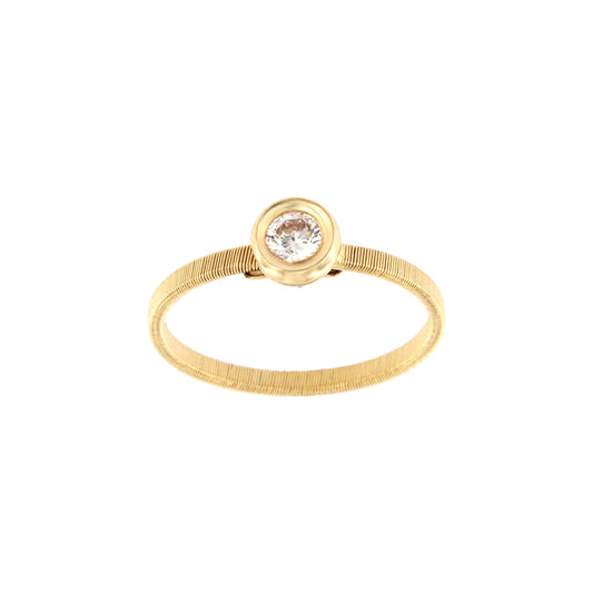 18ct gold White stone ring