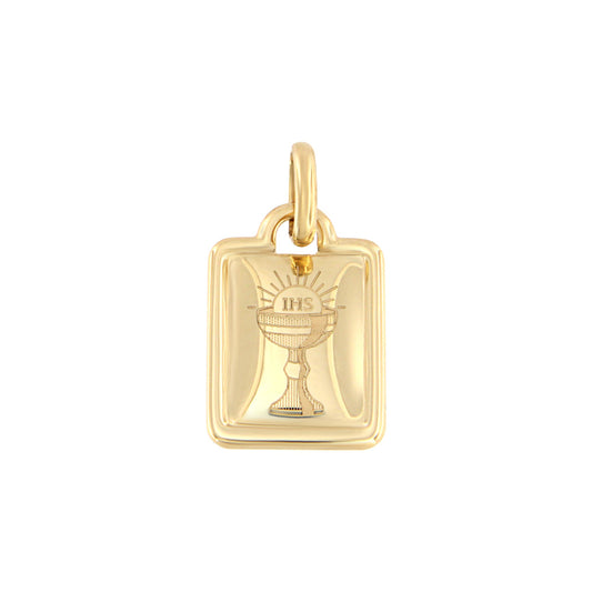 18ct gold Sacred cup pendant