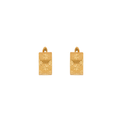 18ct gold  Star earrings