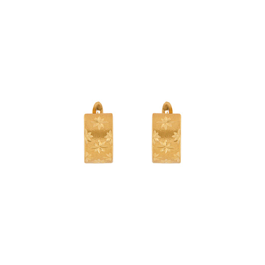 18ct gold  Star earrings