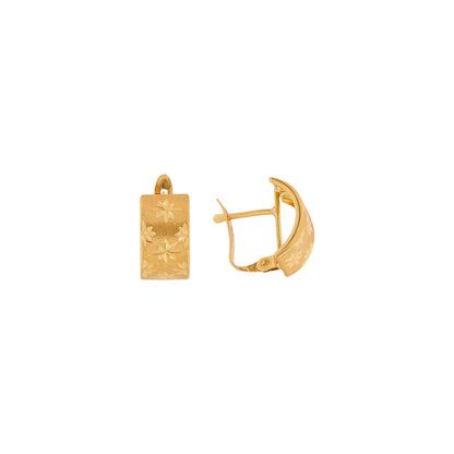 18ct gold  Star earrings