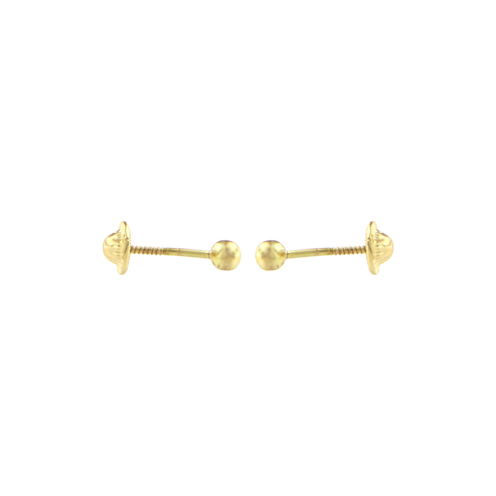 18ct gold Small ball stud earrings