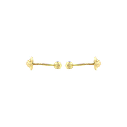 18ct gold Small ball stud earrings