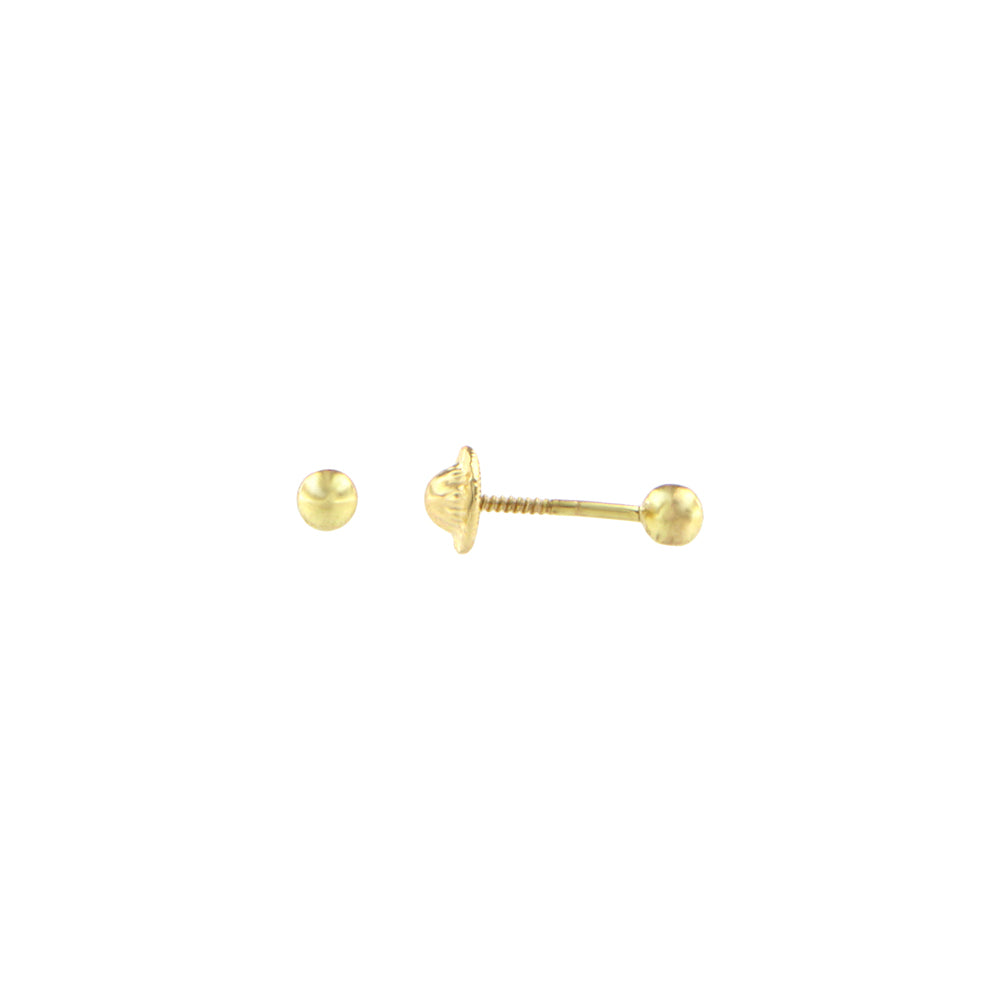 18ct gold Small ball stud earrings