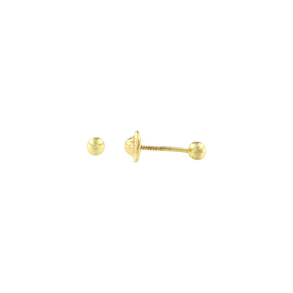 18ct gold Small ball stud earrings