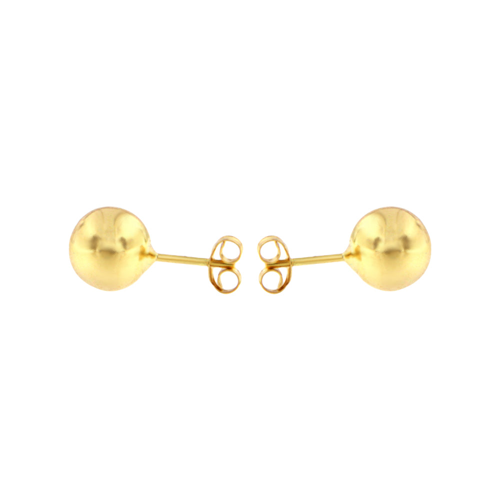 18ct gold Big ball earrings