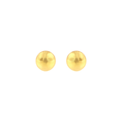18ct gold Big ball earrings