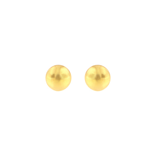 18ct gold Big ball earrings