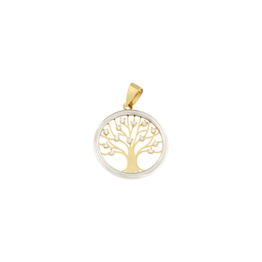 18ct gold Tree of life pendant