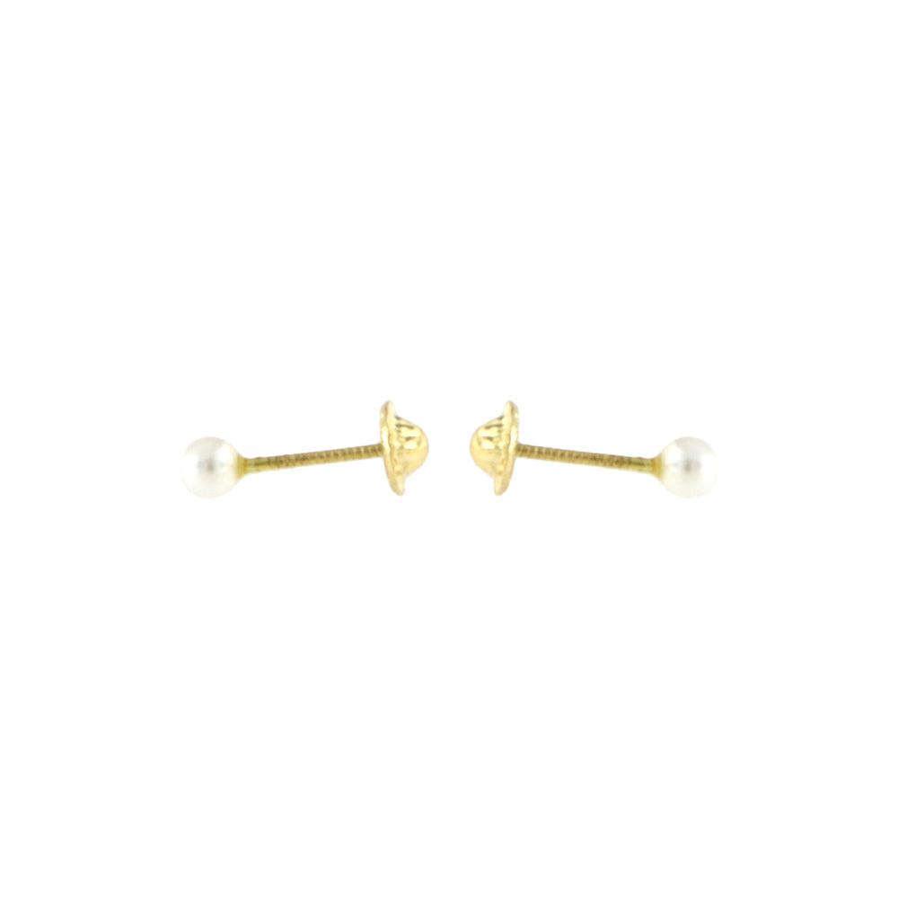 18ct gold  Pearl stud earrings