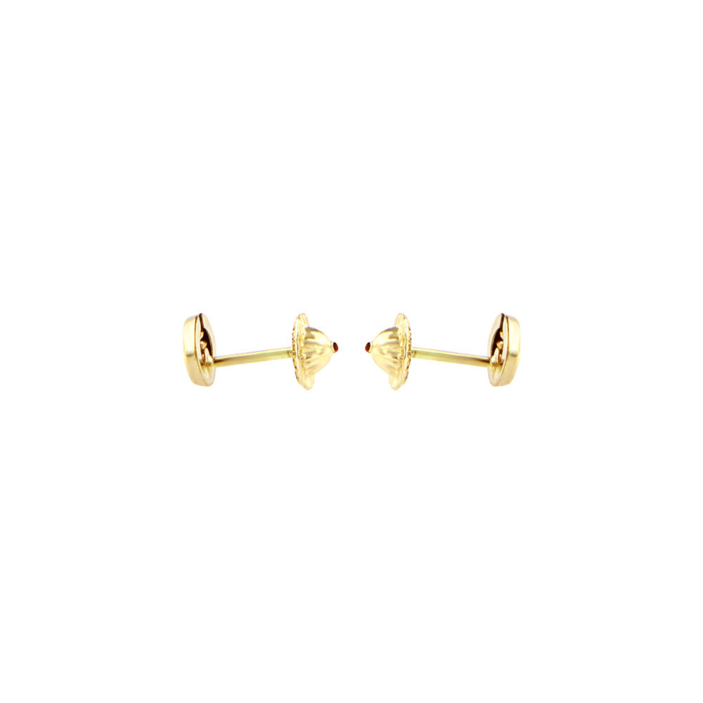 18ct gold Turkish eye earrings