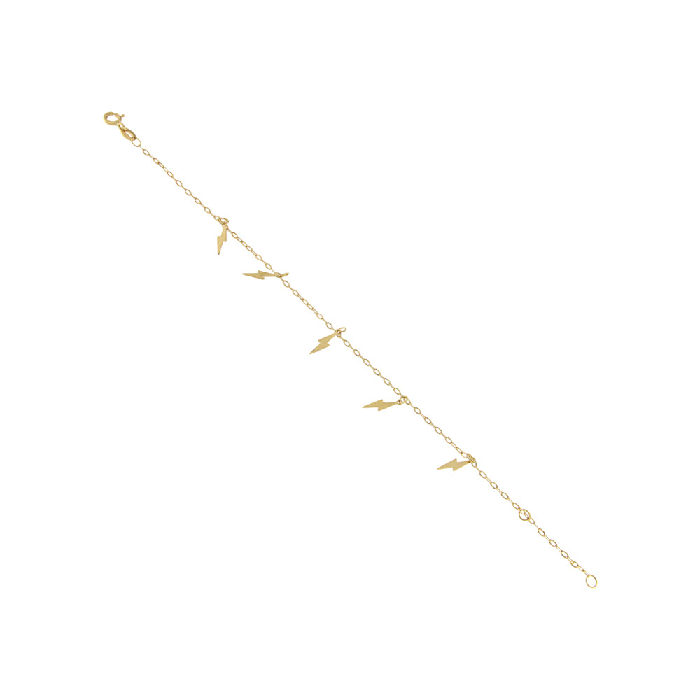 18ct gold Lightning bracelet