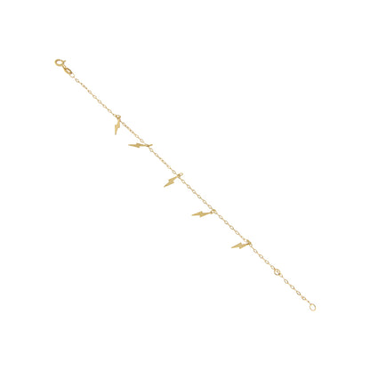 18ct gold Lightning bracelet