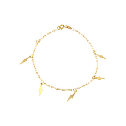 18ct gold Lightning bracelet