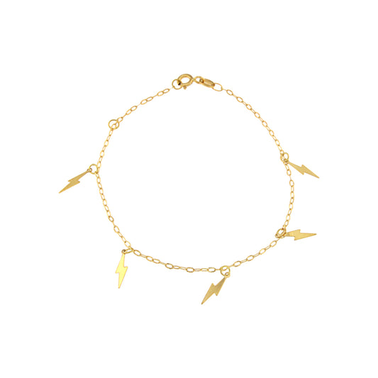 18ct gold Lightning bracelet