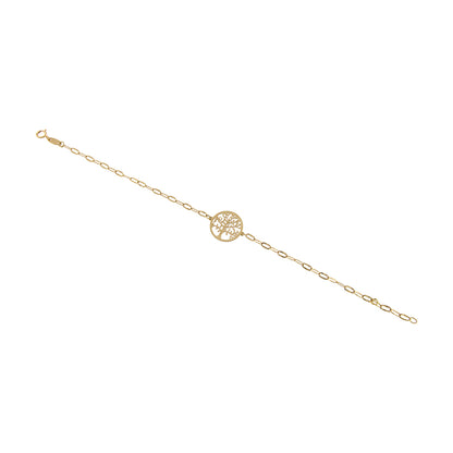 18ct gold Tree of life bracelet