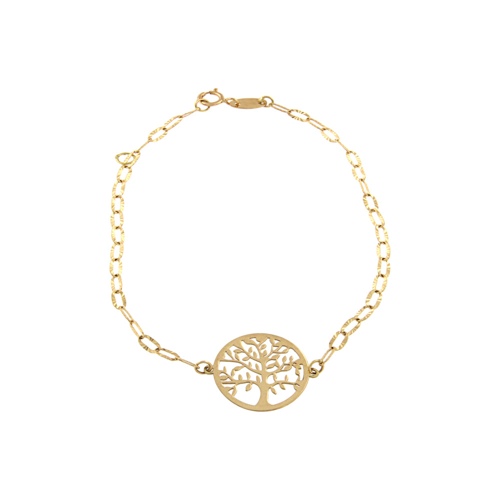 18ct gold Tree of life bracelet