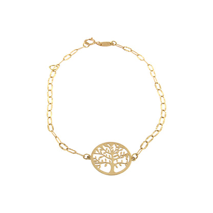 18ct gold Tree of life bracelet