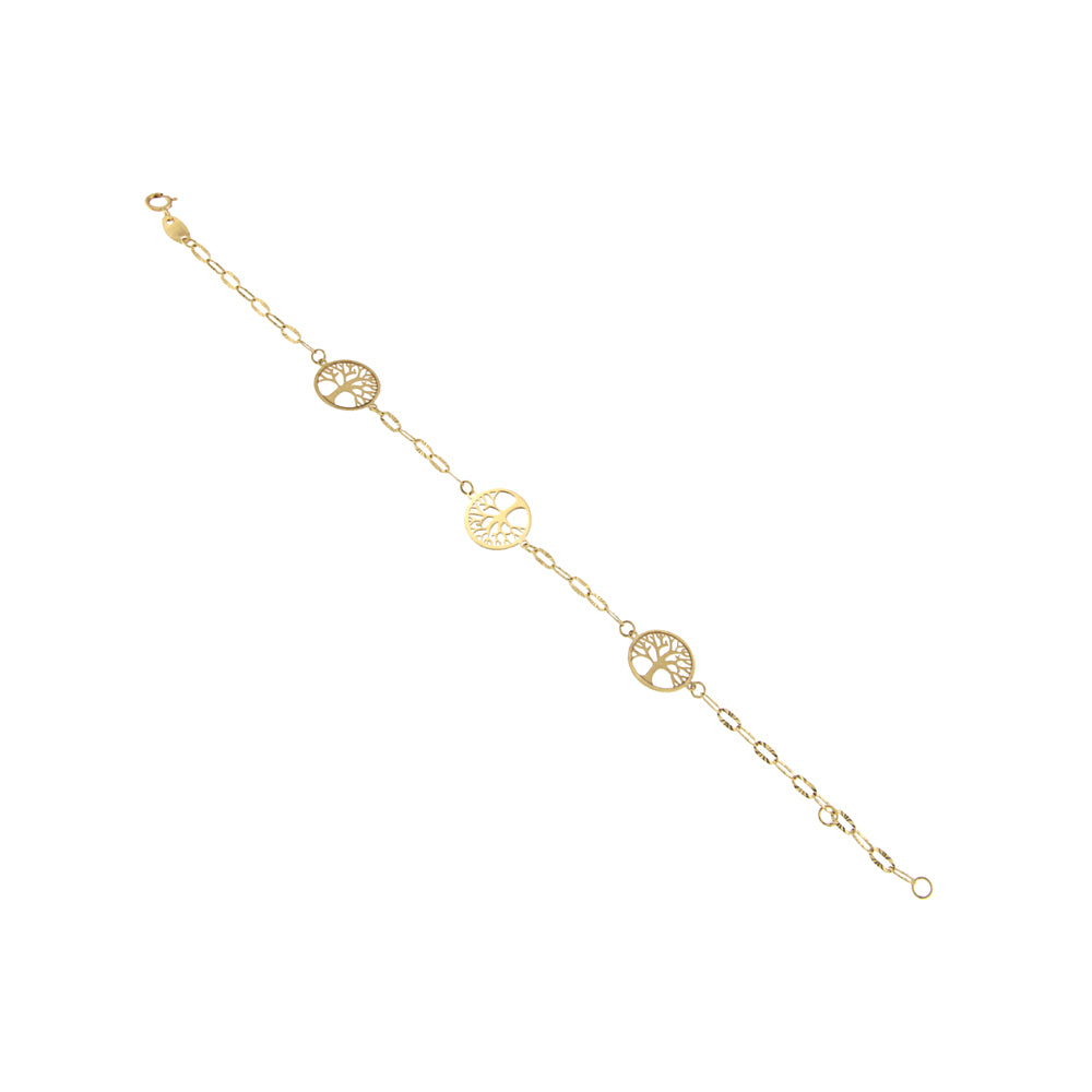 18ct gold Tree of life bracelet