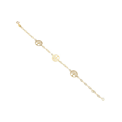 18ct gold Tree of life bracelet